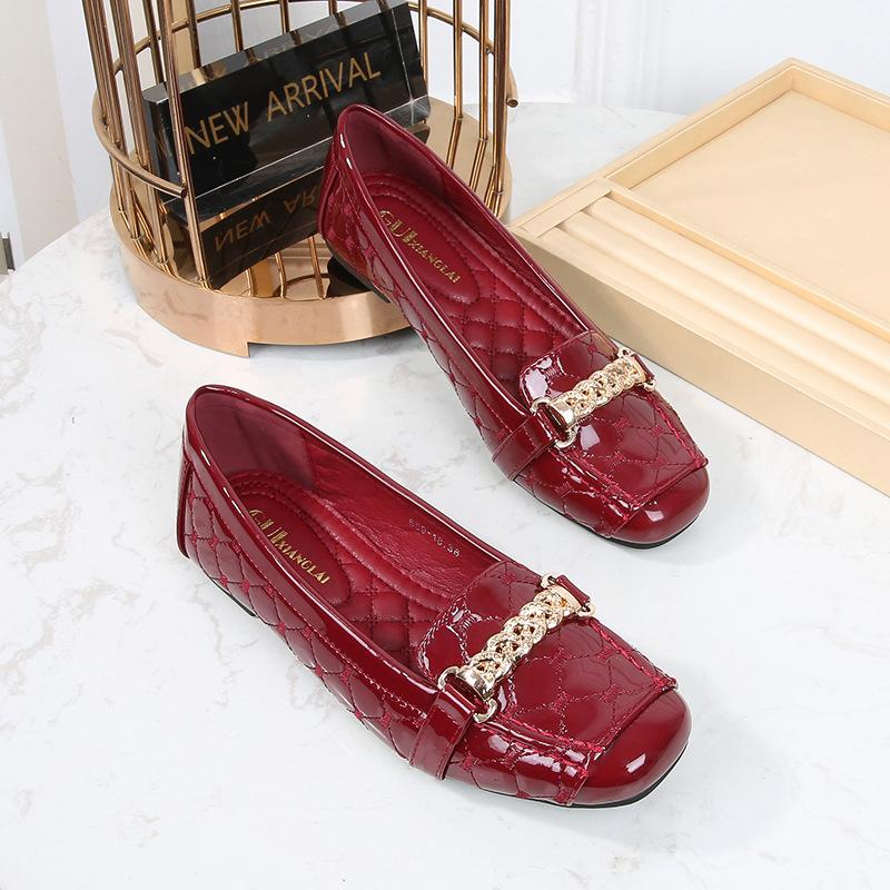 Fashion Flat Shoes for Women Spring and Autumn 2025 Square Toe Loafers Women's New Butterfly Bow Plus Size Shoe Ladies Zapatos De Mujer