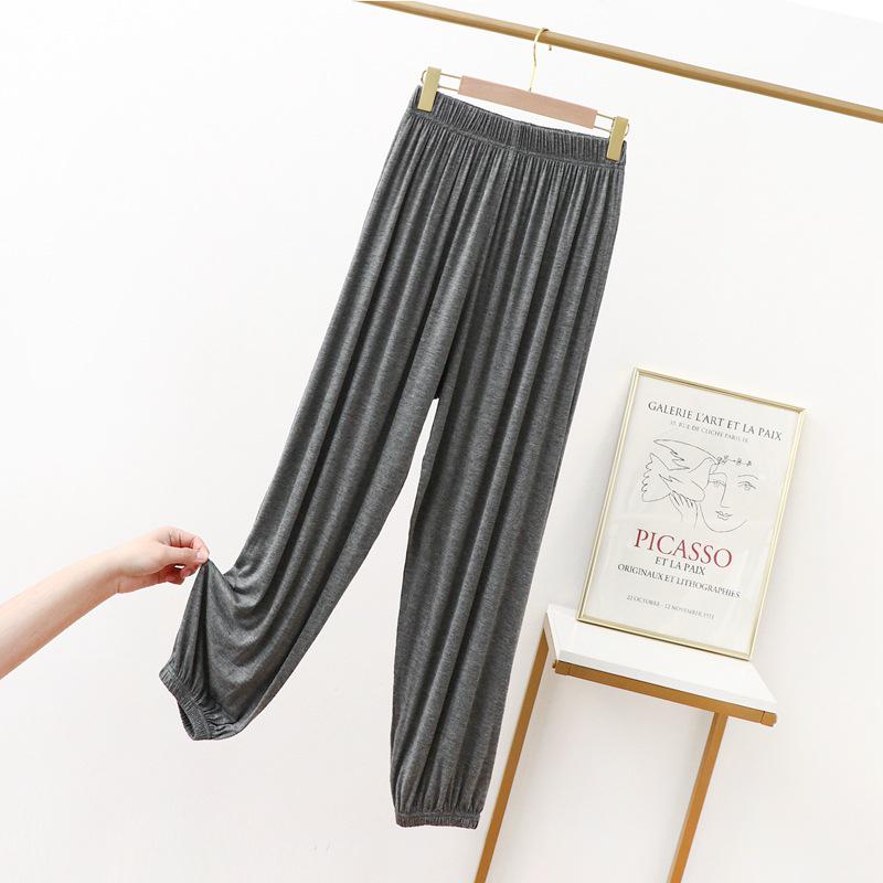 Damen 2021 High Waist Loose Fit Yoga Haremshose aus Baumwolle