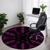 1pc Purple Abstract Pattern Office Round Rug, Non-slip, Soft and Durable Office Rug for Interior Decoration, Perfect for Office, Beautiful Decoration
