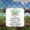2D Flat - 1pc Vintage Aluminum Metal Sign, Outdoor Decorative Wall Plaque, Styled Like Retro Signs, Featuring A Quote for Plant Lovers: 'Beautiful