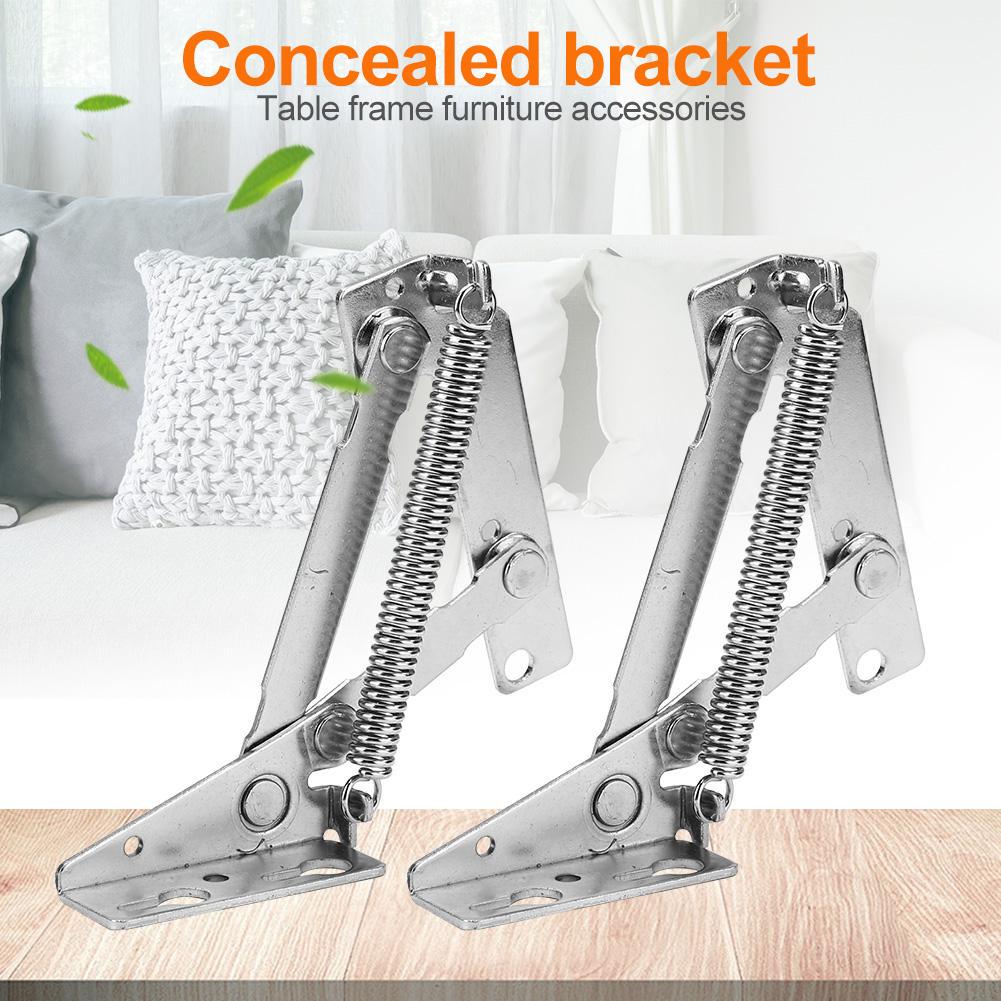 2pcs 80 Degree Spring Hinge New and High Quality Sofa Cabinet Door Lift Support Lightweight and Delicate Connect Folding Hinge