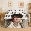 Kpop Bang Chan Stray Kids Music Flannel Blanket Soft Warm Throw Blanket for Bedroom Living Room Bed Travel Camping Picnic Gift