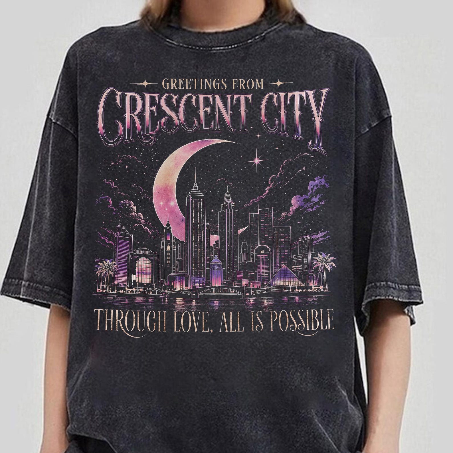 Greetings From Crescent City Shirt, Through Love All Is Possible Shirt, Jelly Jubilee Crescent City Shirt, Jelly Jubilee Fan Club Shirt XL