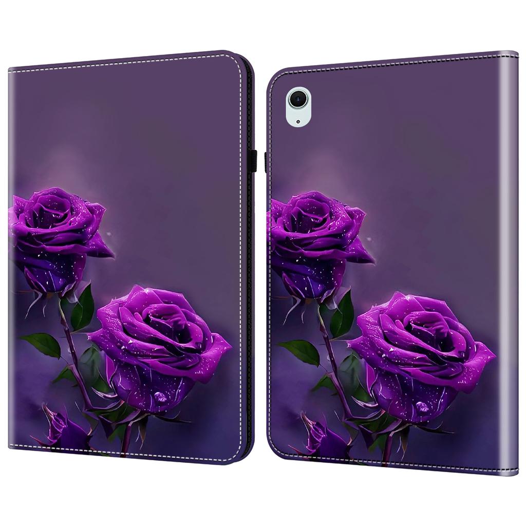 For iPad (2025)/10.9 (2022) Leather Case Pretty Folio Stand Protective Tablet Cover