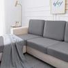 1pc Spandex Cushion Cover Solid Color Elastic Sofa Cover Pet-friendly Couch Protective Case Furniture Protector for Living Room