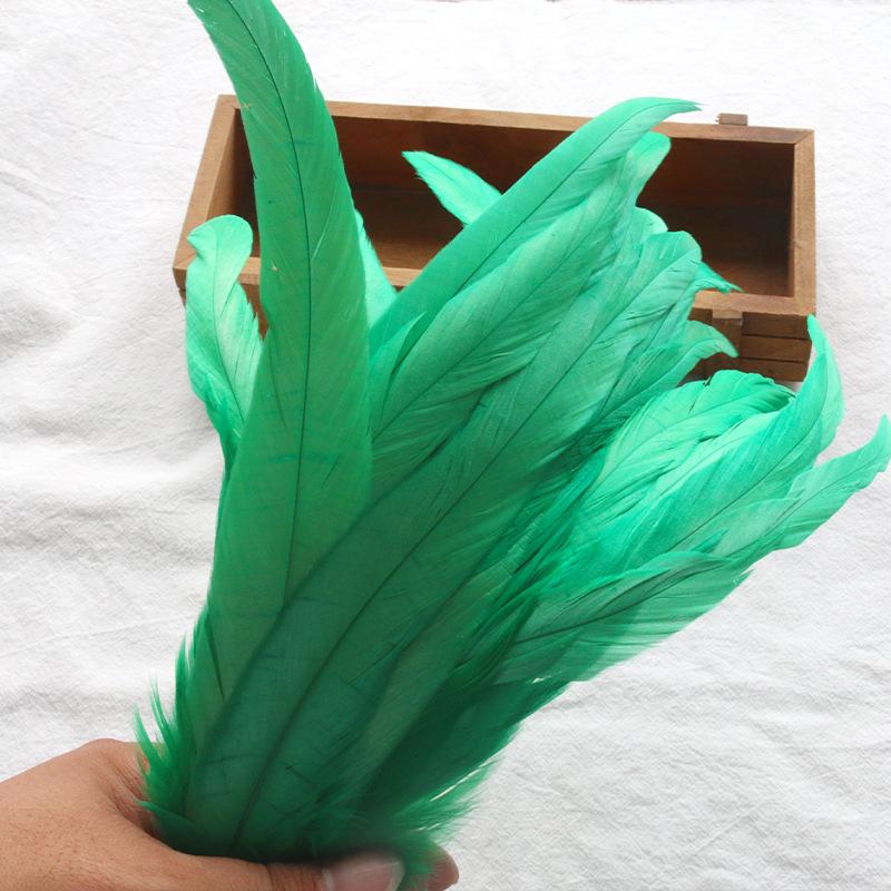 Handmade Off White & Purple Long Feather Jewelry & Mask Accessories