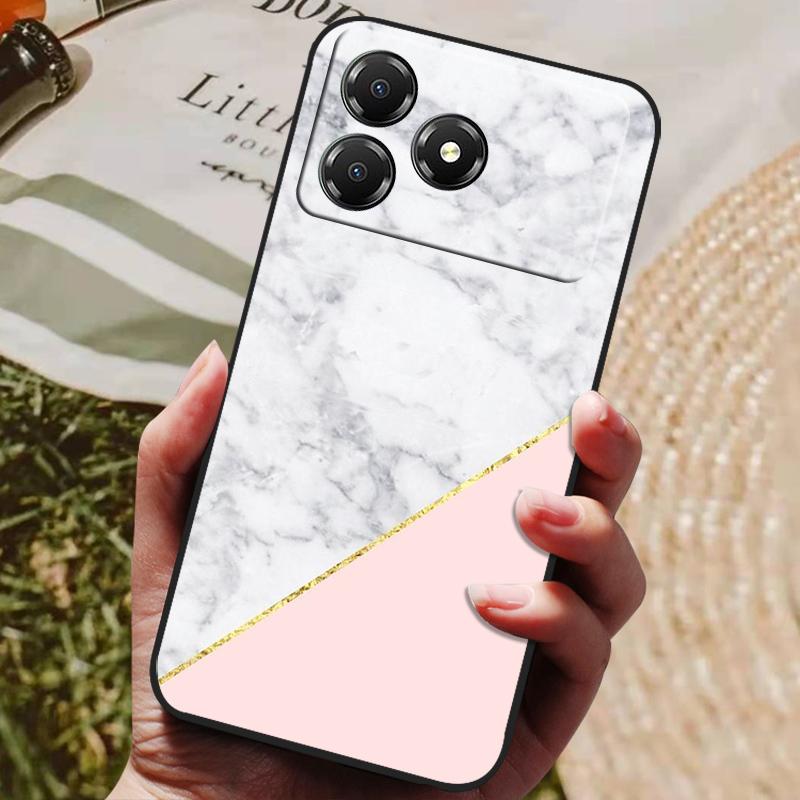 For ZTE Blade A36 4G Case Cover Funda Luxury TPU Shockproof Cartoon Silicone Phone Cover For ZTE Blade A36 A 36 Z2472 Coque