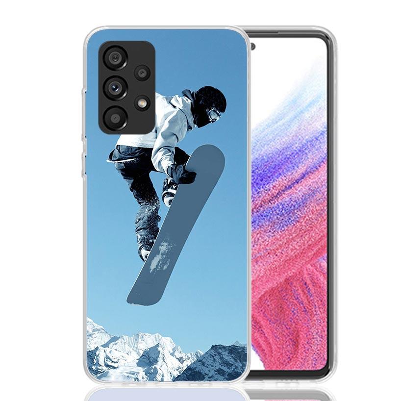 Adventure Snowboarding Extreme Phone Case For Samsung Galaxy A17 A16 A14 A15 A13 A57 A56 A54 A55 A53 A37 A36 A34 A35 A33 A26 A24