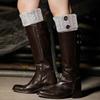 3 Pairs Womens Short Boots Socks Crochet Knitted Boot Cuffs For Winter Warm
