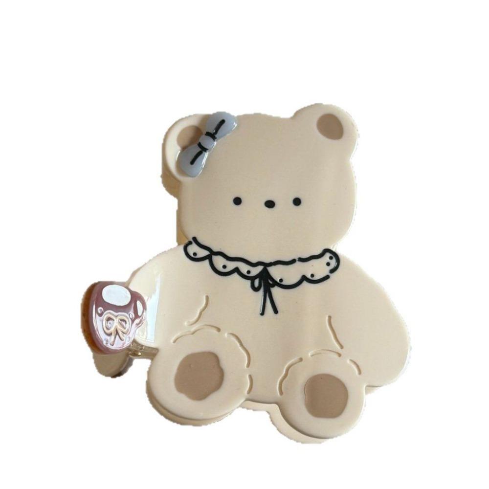 Sweet Acetic Acid Hair Claw Kawaii Hair Clip Trendy Cartoon Bear Shark Clip  Daily