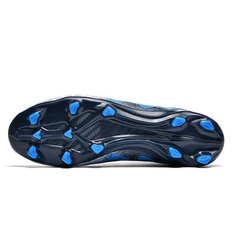 Football Boots Are Lace-up High Elastic Socks Training Artificial Grassland Outdoor Sports Training Football Shoes