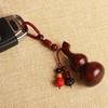 Retro Mobile Phone Pendant Polished Rosewood Car Keychain  Key Chain Decoration