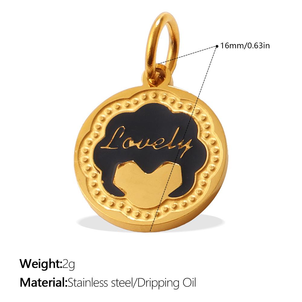 2026 Cute Color Dripping Small Pendant Multi-style Cartoon Pendant Rainbow Smiley Face Love DIY Jewelry Accessories