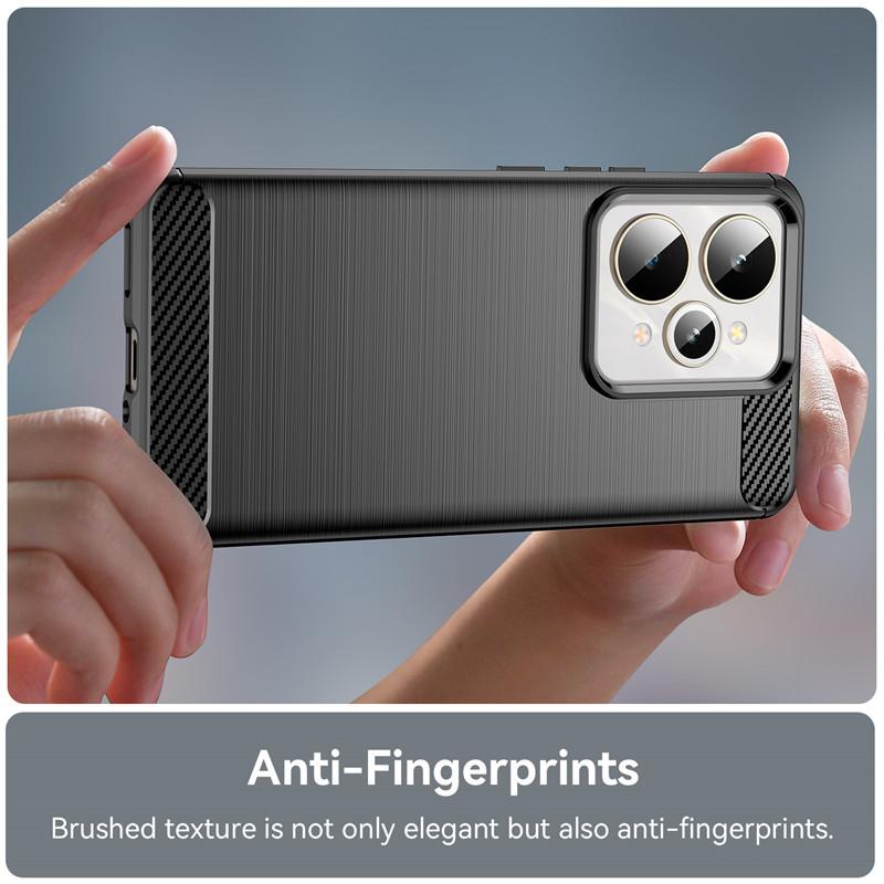 For Realme 15 Case For Realme 12 13 14T 14 15 Pro Cover Carbon Fiber Shockproof Silicone Bumper For Realme 15 14 14T 13 12 4G