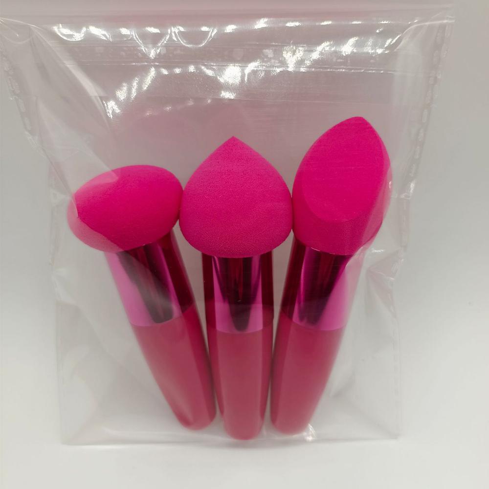 

3 шт./компл., косметическая пудра, пудра, кисть для макияжа, женская BB-крем, аппликатор для консилера, профессиональные инструменты для макияжа розы красного