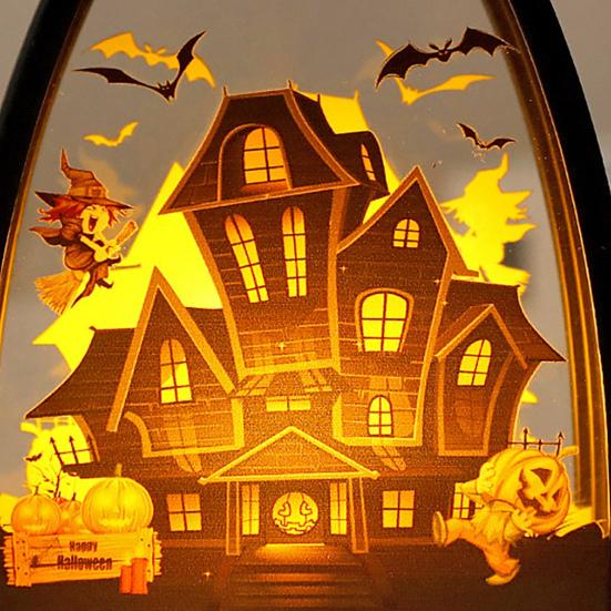 LED Night Lamp Bedside Light Battery Powered Electronic Candle Light Halloween Party Decoration Photography Prop