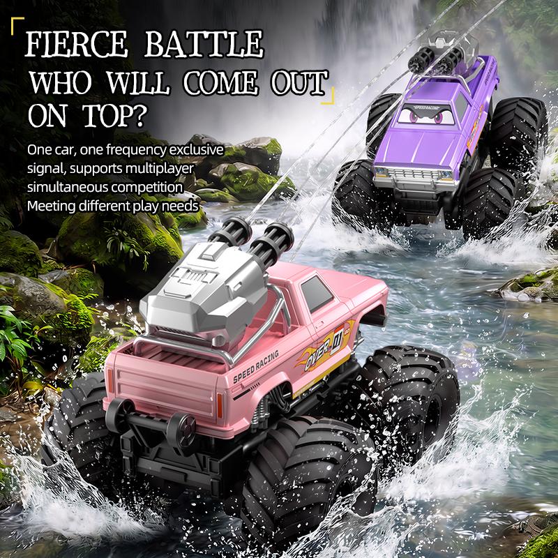 Jjrc Rc Truck Water Gun Amphibious Car Q245Pro Remote Control Climbing Off-Road Stunt With Gesture Vehicle Waterproof Summer Toy