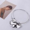 Zinc Zinc Alloy 3D Flowers Necklaces Oversize Exaggerated Choker Luxury Large Metal Flower Necklace  Women