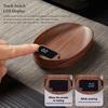 1Pc Coffee Bean Electronic Scale Bean Tray Scale 0.1G High-Precision Walnut Small Solid Wood Italian Coffee Scale