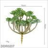 12pcs Simulation Green Plants Plastic Small Succulents Fake Flower DIY Garden Bonsai Artificial Succulent Plant Cafe Decoration