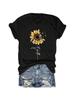 Sunflower Shirts For Wounisex Faith Graphic Tees Short Sleeve Loose Fit Butterfly Teen Girls T Shirt Summer Tops