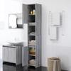 Bathroom Cabinet Gray Sonoma 30 X 30 X 183.5 Cm Particleboard