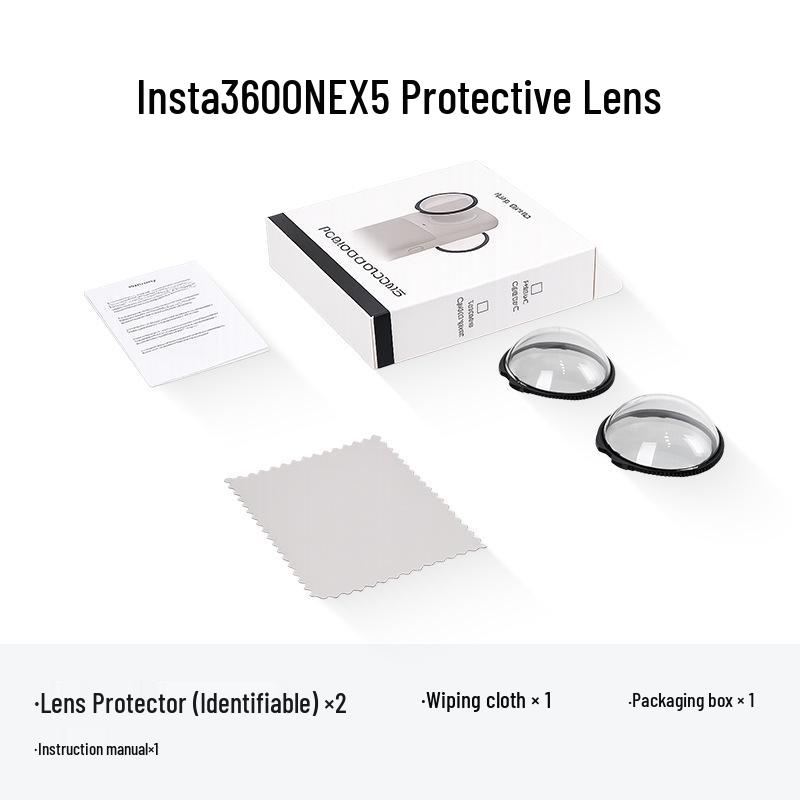 Insta360 X3/X4 Panoramic Action Camera Lens Protector Silicone Case