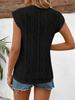 2025 European Women's Jacquard Round Neck Short Sleeve Loose Vest T-Shirt