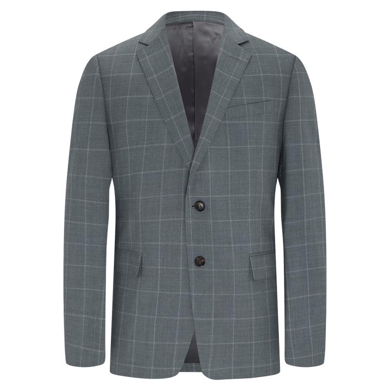 EMZ Erdos Men s Wool Blend Plaid Suit Jacket XL