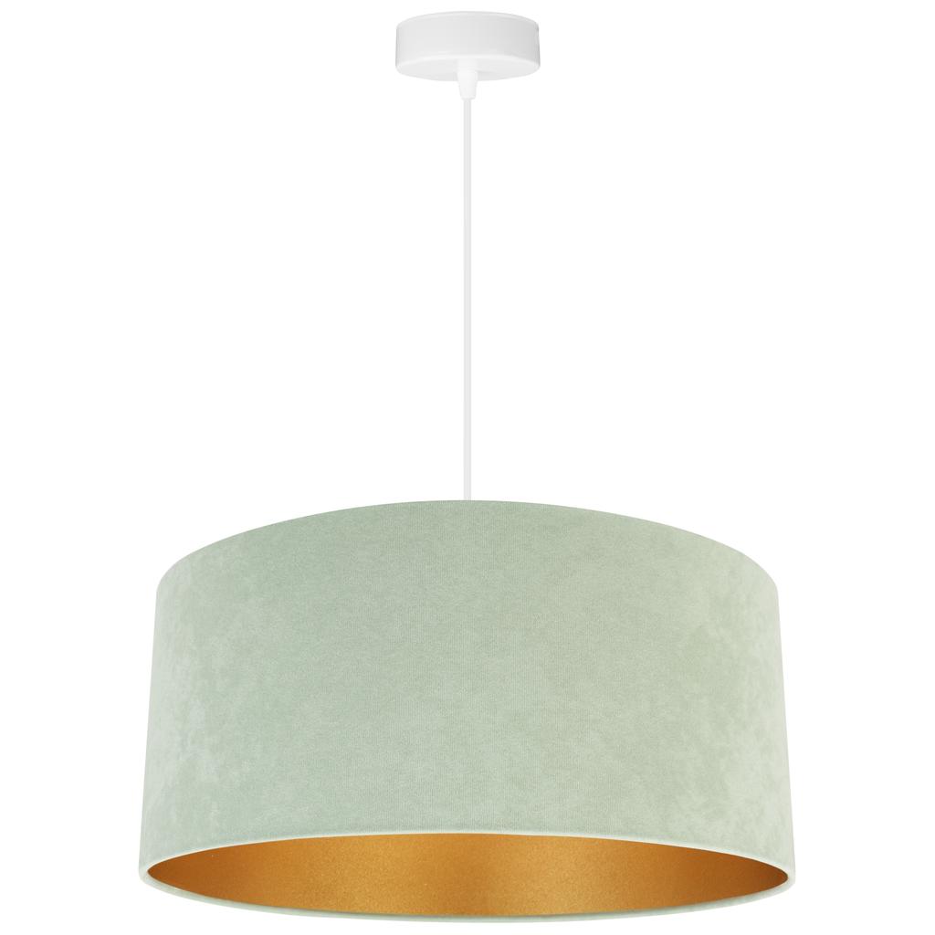 Hanging Lamp Ceiling Chandelier Golden Velvet Lampshade