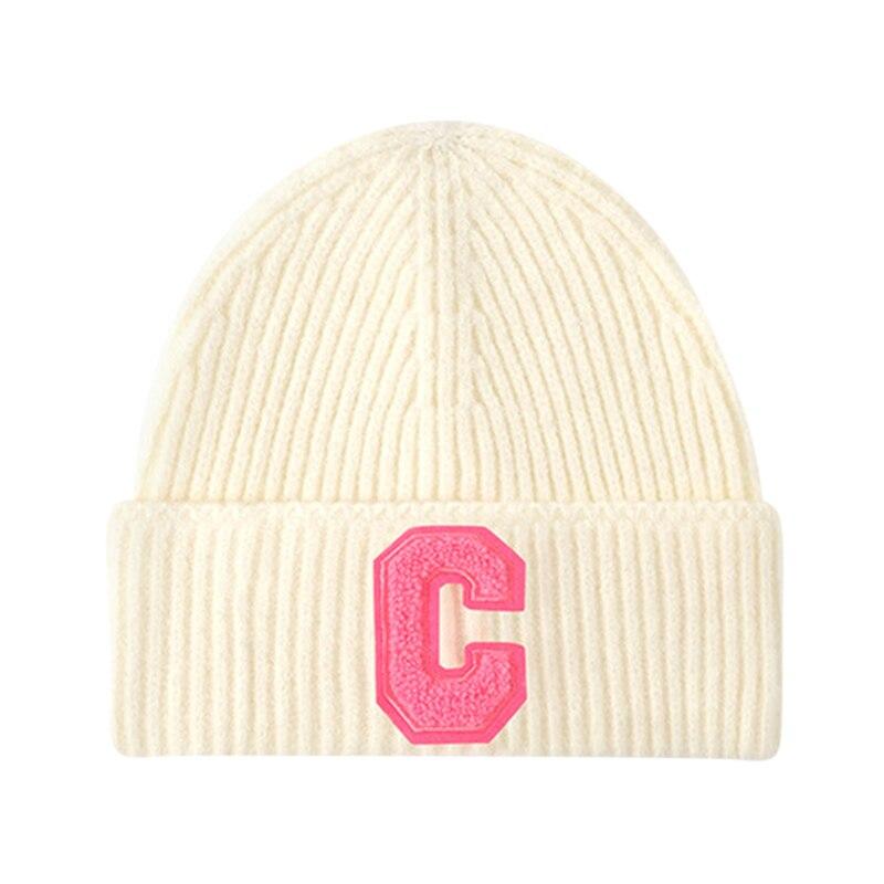 Damelue for hverdagsbruk Vintermyk Varm Vinterlue Heklet Skilue Sovehetter Skull Cap Kabelstrikket Beanie-lue