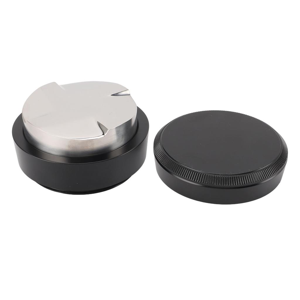 Coffee Distributor with Visible Marking Stainless Steel 4 Leaf Spiral Gravity Adaptive Coffee Distributor for 51mm Coffee Portafilter