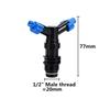 Y-shape Automatic 360 Degree Rotating 2-outlets Sprinkler Head 1/2" 3/4" Male Thread Garden Agriculture Lawn Irrigation Sprayer