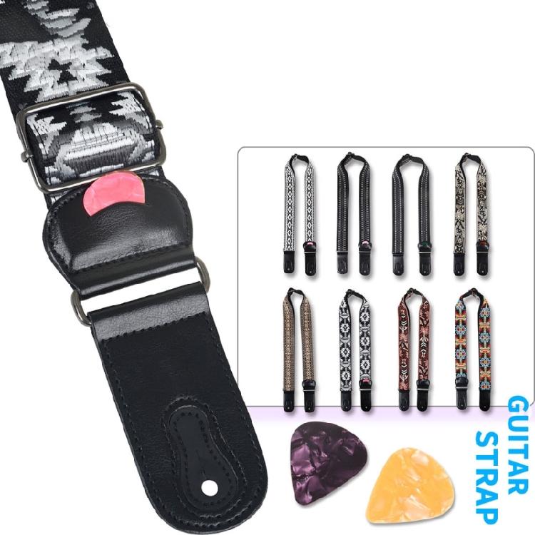 Electric Guitar Strap Adjustable PU Leather Ends Strap Acoustic Guitar Strap