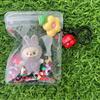 New Labubu Key Chain Cartoon Kawaii Mobile Phone Pendant Car Decoration Mini Dolls Children for Gift