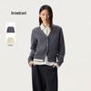 Women's Basic Color-Block Wool Knit Cardigan