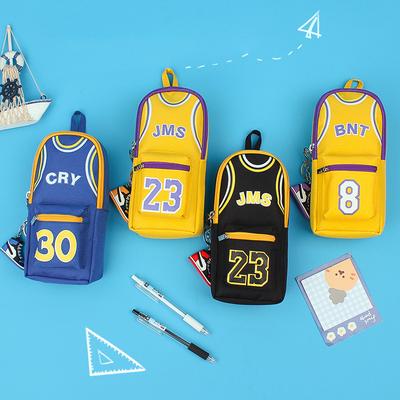 Trousse à Crayons Imperméable Multifonctionnelle Pour Étudiant Garçon Sac à Crayons Basketball Fournitures Scolaires