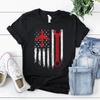 Aircraft Mechanics T Shirt Airplane Mechanic Tools Flag Usa Vintage Graphic Top For Everyday Wear Homme Soft Breathable