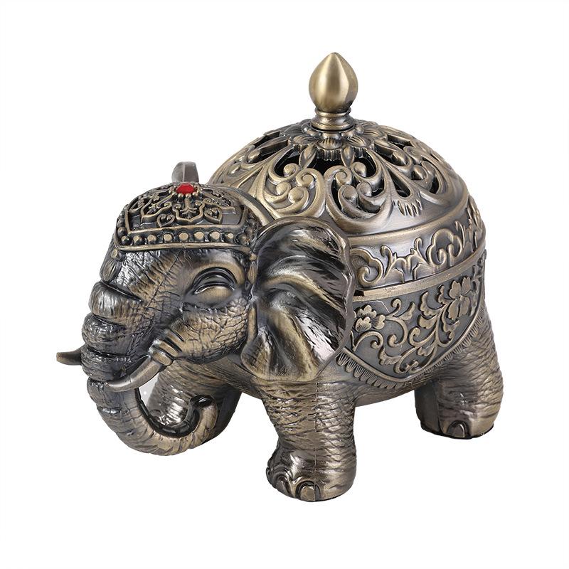 

Ретро простой слон подставка для благовоний креативный дом обеденный стол гостиная прихожая подставка для благовоний декоративное украшение бронзовый