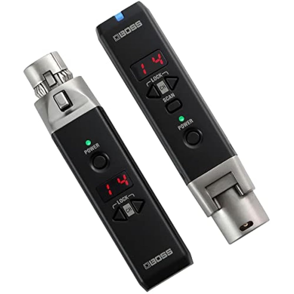 BOSS WL-30XLR wireless system, easy setup, wireless dynamic microphone, transmission range of up ...