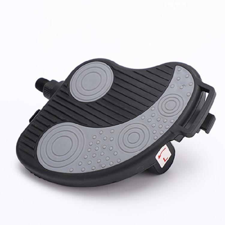 Elliptical Trainer Foot Pedals Exercise Bike Pedal with Strap Leg Training Fitness Device Footboard Easy to Install