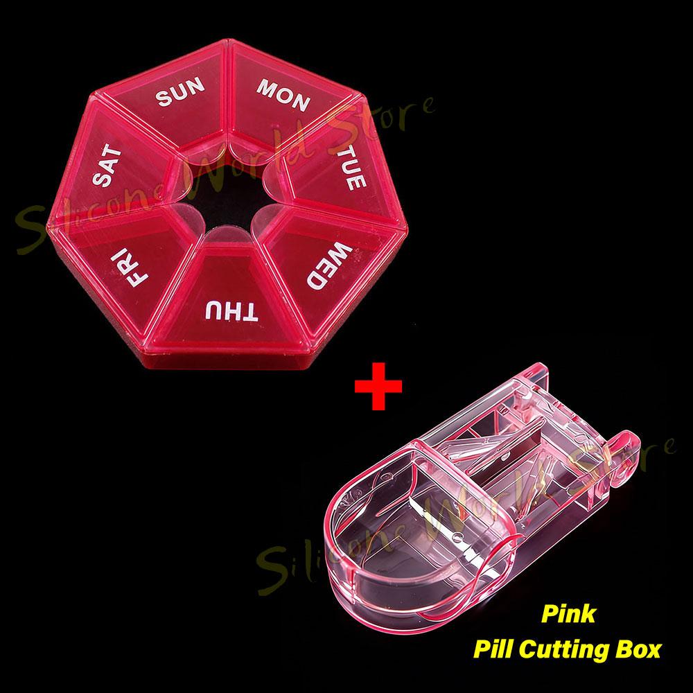 SW Portable Travel 7 Grids Pill Box Weekly 7 Days Pills Case Vitamin Fish Oils Medicine Storage Container Organizer Jewelry Box
