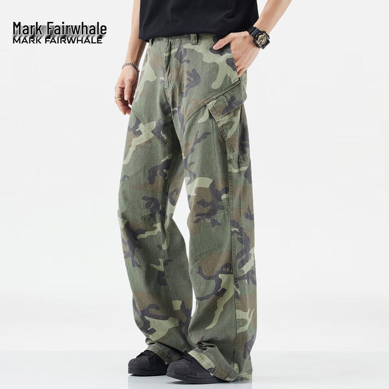 Mark Fairwhale Men's Loose Camouflage Cargo Pants