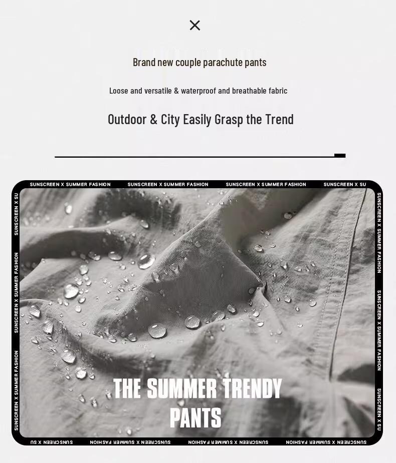 Mark Hua Fei Women's Outdoor Wide-Leg Cargo Pants