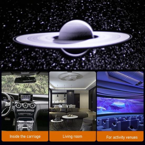 Starry Sky Projector Lamp Touch Control 2-in-1 Night Light USB Powered Adjustable Brightness Projection Light for Bedroom Car And Kids Gift