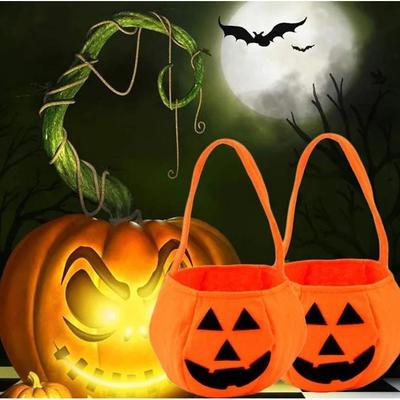 Halloweenská dýňová nádoba Přenosný košík na sladkosti Koleda Dětský dárek Balení Halloweenská párty Dekorace Potřeby