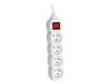 PowerWatch 3 M (4 Socket) White with Power Switch