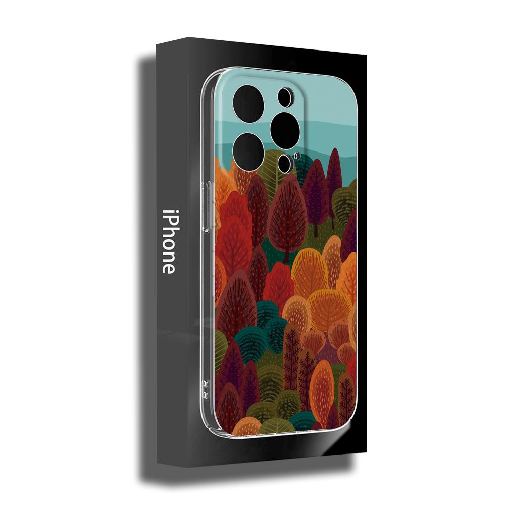 FOR IPhone Mountain Landscape Scenery Phone Case 14 11 12 Pro 8 7Plus SE X Pro 14 MAX 13 MINI XR XS Iphone 14 Soft Phone Covers