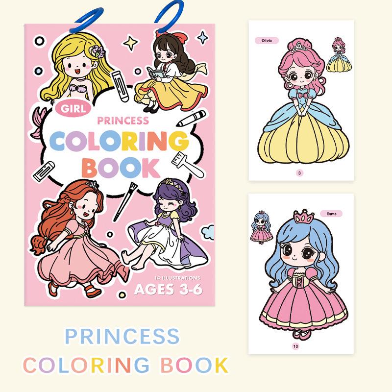 

Multicolor Watercolor Painting & Coloring Book for Kids Paper
