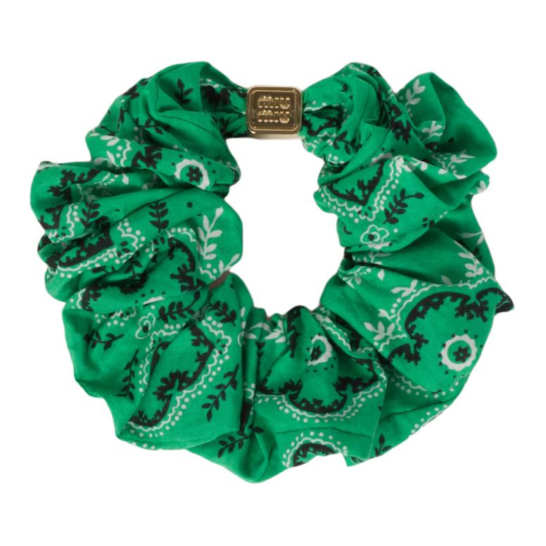

Miu Miu Logo Detail Pattern Print Hair Tie Women accessories Green 5IF186_2C2N_F0089 F,Green